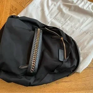 Stella McCartney Falabella Go Backpack Nylon Med Women Smoke grey Falabella Mini Backpack | Stella McCartney US main image 3